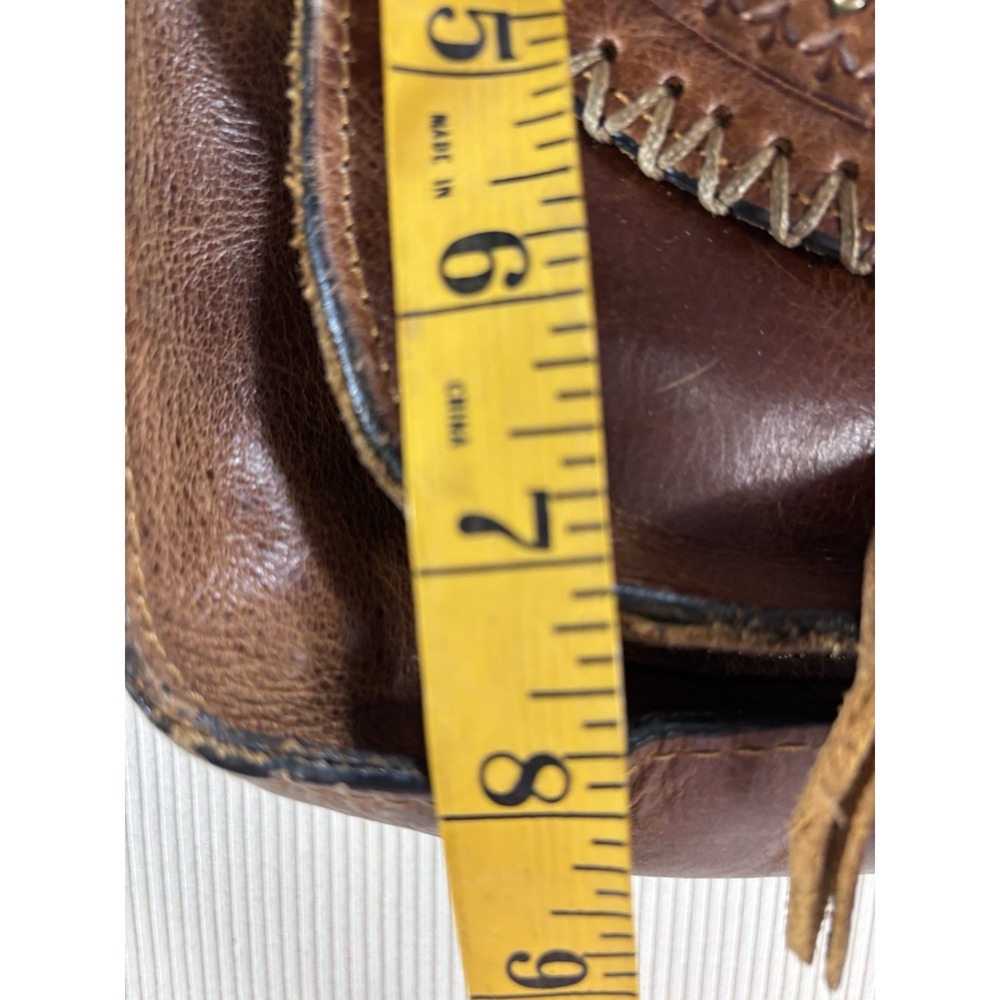 Patricia Nash "Camila" Tooled Leather ‎ Tassel Crossbody Bag Cognac Brown  NWT - Picture 15 of 16